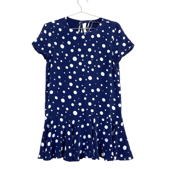 Zara | Polkadot navy dress - Picture 10 of 11